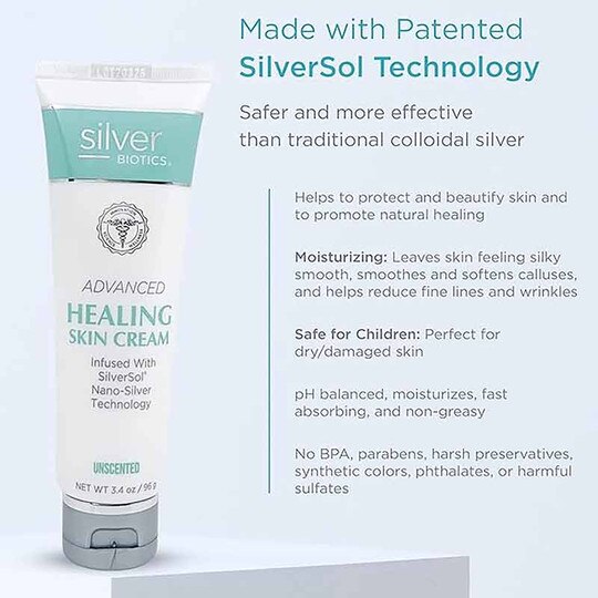 Silver Biotics Advanced Healing Skin Cream, AMBL